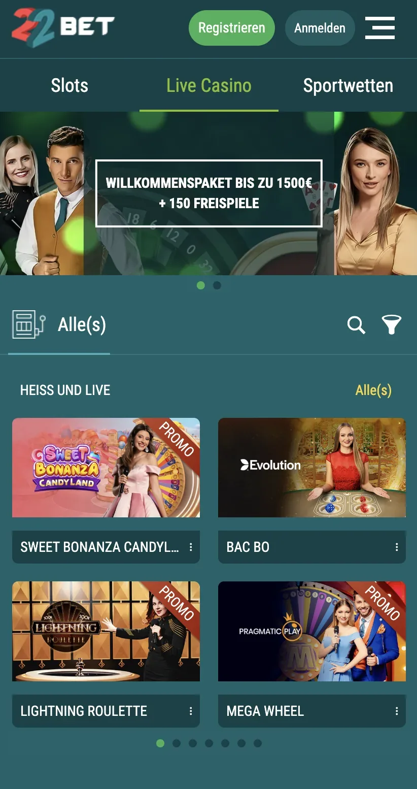 22Bet Casino im Test